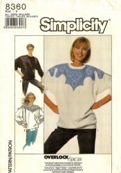 8360 LOOSE KIMONO SLV YOKE TOP OVERLAY OR NOT PATTERN 6-20